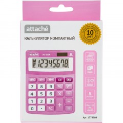 Калькулятор настольный КОМП Attache, AС-223R,8р,дв. пит, розовый,134x107x34 Калькулятор настольный КОМП Attache, AС-223R,8р,дв. пит, розовый,134x107x34 - фото 9