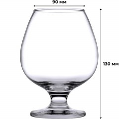 Бокал для бренди Бистро Б., 395 мл. d=90 мм. h=122 мм. 12шт/уп - фото 3