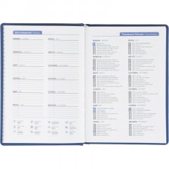 Ежедневник недатированный Attache Pied-de-poule, А5, 136 л., синий - фото 11