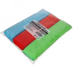 Тряпка для пола из микрофибры универсальная 180г/м2 50х60см 3шт/уп - фото 2