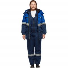 Костюм рабочий зимний жен з43-КПК син/вас (р.44-46) 158-164 (серия З) - фото 13