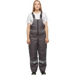Костюм зим жен (куртка,пк) з43 крас/сер 80-84/170-176 (серия З) - фото 6