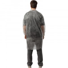 Халат процед однораз. рук.рез,на кнопках,XXXL,дл.110см,пл 20,белый,10шт/уп Халат процед однораз. рук.рез,на кнопках,XXXL,дл.110см,пл 20,белый,10шт/уп - фото 4