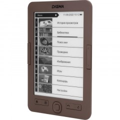 Книга электронная Digma E60C 6 E-ink HD Pearl 4Gb/microSDHC коричневый Книга электронная Digma E60C 6 E-ink HD Pearl 4Gb/microSDHC коричневый - фото 2