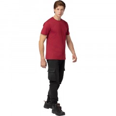 Футболка (160 г.) с кор.рукавом бордовый (XXL) Футболка (160 г.) с кор.рукавом бордовый (XXL) - фото 6
