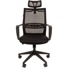 Кресло VT_Chairman 545 сетка/ткань черный Кресло VT_Chairman 545 сетка/ткань черный - фото 2