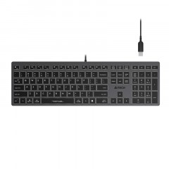 Клавиатура A4Tech Fstyler FX60H серый USB slim LED (FX60H GREY/WHITE) Клавиатура A4Tech Fstyler FX60H серый USB slim LED (FX60H GREY/WHITE) - фото 3