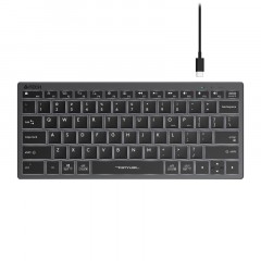 Клавиатура A4Tech Fstyler FX61 серый USB slim LED (FX61 GREY) Клавиатура A4Tech Fstyler FX61 серый USB slim LED (FX61 GREY) - фото 3