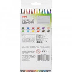 Карандаши цветные Deli Enovation EC110-12 6-гран. пластик 12цв/наб - фото 5