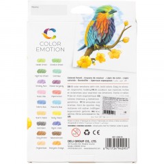 Карандаши цветные Deli Color Emotion EC00210 3-гран. липа 18цв/наб Карандаши цветные Deli Color Emotion EC00210 3-гран. липа 18цв/наб - фото 7
