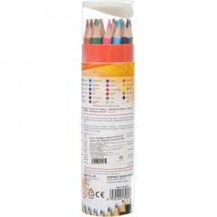 Карандаши цветные Deli EC00327 ColoRun 3-гран. 24цв/наб точилка карт.тубус Карандаши цветные Deli EC00327 ColoRun 3-гран. 24цв/наб точилка карт.тубус - фото 6