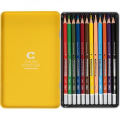Карандаши цветные Deli EC00205 Color Emotion липа 12цв/наб. мет.кор Карандаши цветные Deli EC00205 Color Emotion липа 12цв/наб. мет.кор - фото 5