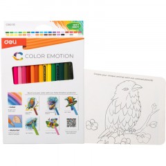 Карандаши цветные Deli Color Emotion EC00230 3-гран. липа 36цв/наб - фото 7