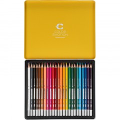Карандаши цветные Deli EC00225 Color Emotion липа 24цв/наб. мет.кор - фото 5