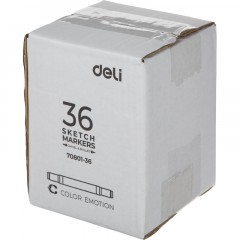 Набор маркеров для скетчинга Deli E70801-36 36цв/наб. двухстор Набор маркеров для скетчинга Deli E70801-36 36цв/наб. двухстор - фото 44