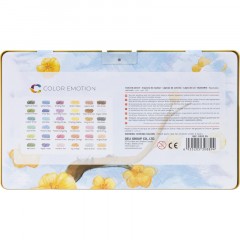 Карандаши цветные Deli EC00235 Color Emotion липа 36цв/наб. мет.кор - фото 6
