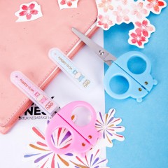 Ножницы детские 128мм Deli E6032-BLUE, симм.пласт.ручки,защитн.колп,голубой Ножницы детские 128мм Deli E6032-BLUE, симм.пласт.ручки,защитн.колп,голубой - фото 6
