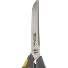Ножницы Deli E77762 Yellow 210мм,прорезин.ручки желт-сер,лезвия сталь,блист - фото 4