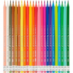 Карандаши цветные Deli Super Wings EC126-24, 24 цв/наб, 6-гранные, пластик Карандаши цветные Deli Super Wings EC126-24, 24 цв/наб, 6-гранные, пластик - фото 2