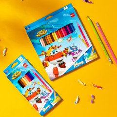 Карандаши цветные Deli Super Wings EC126-24, 24 цв/наб, 6-гранные, пластик - фото 12