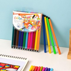 Фломастеры Deli EC157-12, 6-гранные, вентилируемый колпачок, 12 цв/наб Фломастеры Deli EC157-12, 6-гранные, вентилируемый колпачок, 12 цв/наб - фото 10