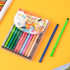 Фломастеры Deli EC157-24, 6-гранные, вентилируемый колпачок, 24 цв/наб Фломастеры Deli EC157-24, 6-гранные, вентилируемый колпачок, 24 цв/наб - фото 11