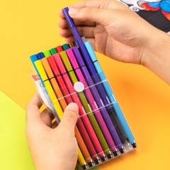 Фломастеры Deli EC157-24, 6-гранные, вентилируемый колпачок, 24 цв/наб Фломастеры Deli EC157-24, 6-гранные, вентилируемый колпачок, 24 цв/наб - фото 12