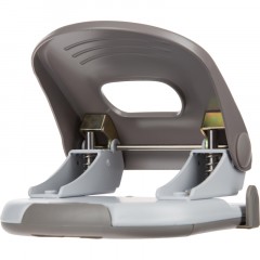Дырокол Deli PRO E0120, макс.:40 л, металл, 2 отверстия, с линейкой, серый Дырокол Deli PRO E0120, макс.:40 л, металл, 2 отверстия, с линейкой, серый - фото 2