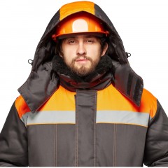 Костюм рабочий зимний муж з45-КПК сер/оранж (р.48-50) 182-188 Костюм рабочий зимний муж з45-КПК сер/оранж (р.48-50) 182-188 - фото 13