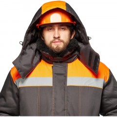Костюм рабочий зимний муж з45-КПК сер/оранж (р.48-50) 182-188 Костюм рабочий зимний муж з45-КПК сер/оранж (р.48-50) 182-188 - фото 16
