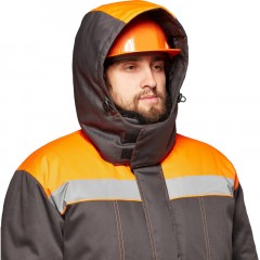 Костюм рабочий зимний муж з45-КПК сер/оранж (р.60-62) 182-188 Костюм рабочий зимний муж з45-КПК сер/оранж (р.60-62) 182-188 - фото 14