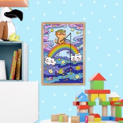 Картина по номерам для малышей ВОЛШЕБНЫЕ ИСТОРИИ Радужный кот набор Ркн-095 - фото 5