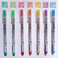 Набор гелевых ручек SKETCH&ART Uni Write.GLITTER 1мм, блестки, 8цв 20-0309 - фото 7