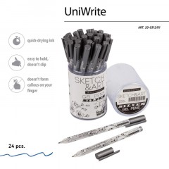Ручка гелевая SKETCH&ARTUniWrite.SILVER 0,8мм СЕРЕБРЯНАЯ 20-0312/01 Ручка гелевая SKETCH&ARTUniWrite.SILVER 0,8мм СЕРЕБРЯНАЯ 20-0312/01 - фото 6
