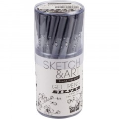 Ручка гелевая SKETCH&ARTUniWrite.SILVER 0,8мм СЕРЕБРЯНАЯ 20-0312/01 Ручка гелевая SKETCH&ARTUniWrite.SILVER 0,8мм СЕРЕБРЯНАЯ 20-0312/01 - фото 7