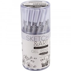 Ручка гелевая SKETCH&ARTUniWrite.WHITE 0,8мм БЕЛАЯ 20-0312/03 Ручка гелевая SKETCH&ARTUniWrite.WHITE 0,8мм БЕЛАЯ 20-0312/03 - фото 7
