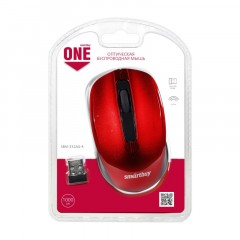 Мышь компьютерная Smartbuy ONE 332 WLS красная (SBM-332AG-R)/60 Мышь компьютерная Smartbuy ONE 332 WLS красная (SBM-332AG-R)/60 - фото 2