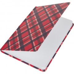 Ежедневник недатированный 7БЦ,А5,128л,резин,софт-тач,Attache Tartan,крас - фото 7