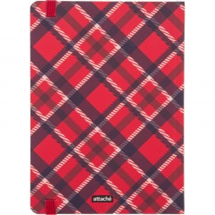 Ежедневник недатированный 7БЦ,А5,128л,резин,софт-тач,Attache Tartan,крас - фото 17