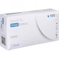 Перчатки одноразовые виниловые, н/о, прозр. MediOk (XL), 50п/уп 4гр.,ПС - фото 5