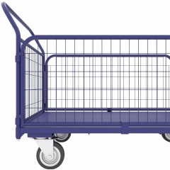 Тележка платформенная с сетчатыми бортами ТС 5 (700х1200)  колеса d 160 - фото 4