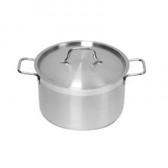 Кастрюля 5л нерж.тройное дно d=235 h=130,с кр.,серияSatin LUXSTAHL кт3156