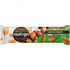 Батончик миндаль арахис Nut&go с арахисовой пастой 18 шт/уп Батончик миндаль арахис Nut&go с арахисовой пастой 18 шт/уп - фото 2