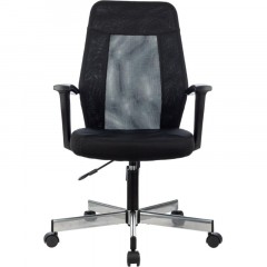 Кресло VB_EChair 225 DSL черный сетка/ткань хром Кресло VB_EChair 225 DSL черный сетка/ткань хром - фото 2