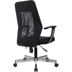 Кресло VB_EChair 225 DSL черный сетка/ткань хром Кресло VB_EChair 225 DSL черный сетка/ткань хром - фото 4