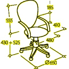 Кресло VB_EChair 225 DSL черный сетка/ткань хром - фото 10