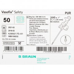 Катетер внутривенный с доп.портом ВазофиксСейфти 20G (1,1х25) 50шт/уп - фото 3