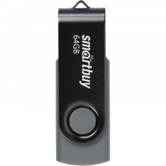 Флеш-память SmartBuy UFD 2.0 064GB Twist Black (SB064GB2TWK)