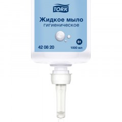 Картридж с жидким мылом Торк S1 Прем мыло-гель 1л, 420820