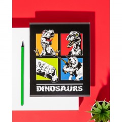 Тетрадь общая А5 48л №1School Dinosaurs,клет,скреп, ВД-лак Тетрадь общая А5 48л №1School Dinosaurs,клет,скреп, ВД-лак - фото 9
